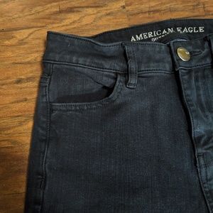 AEO black skinny jeans